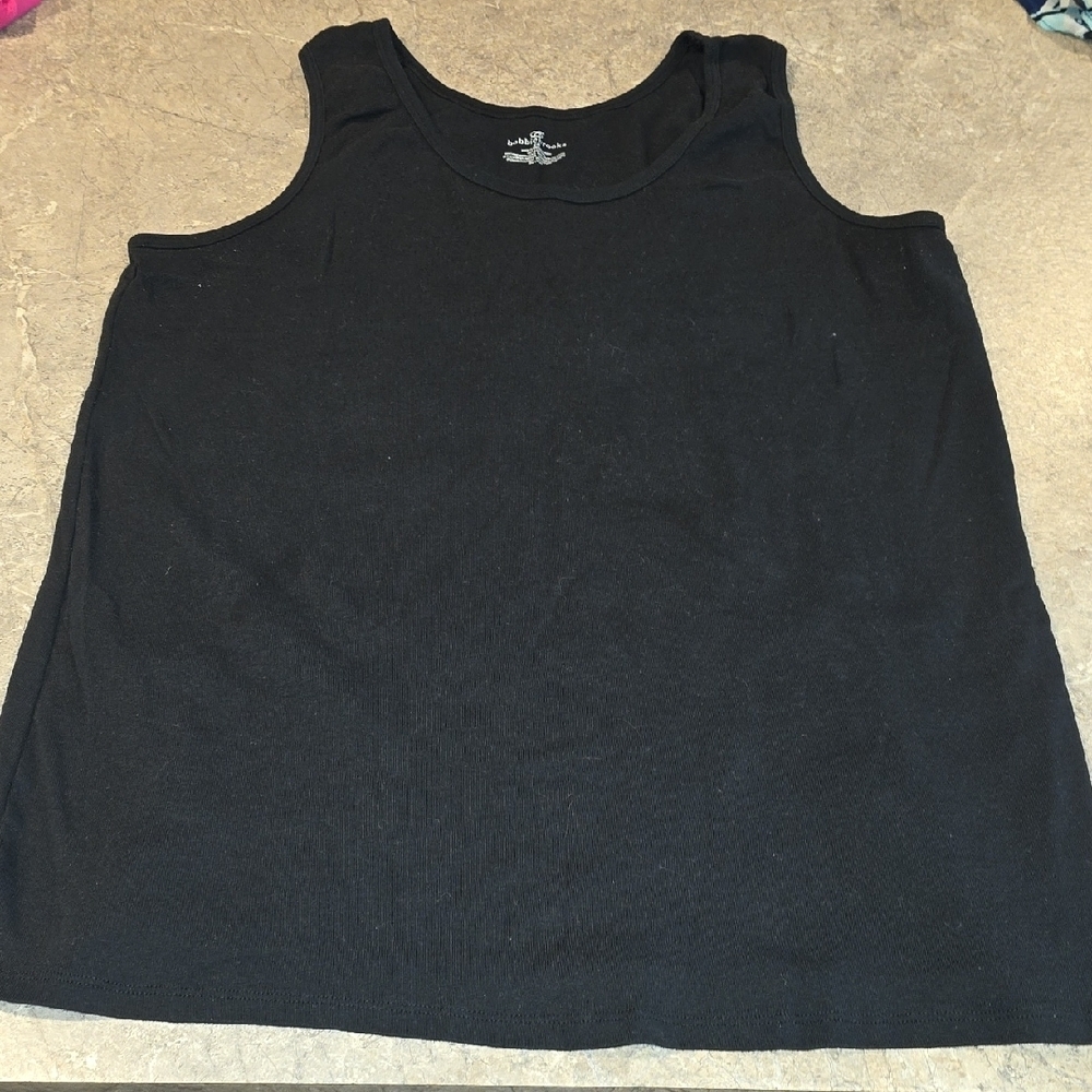 (J43) Bobbie Brooks Black Sleeveless Tank Top